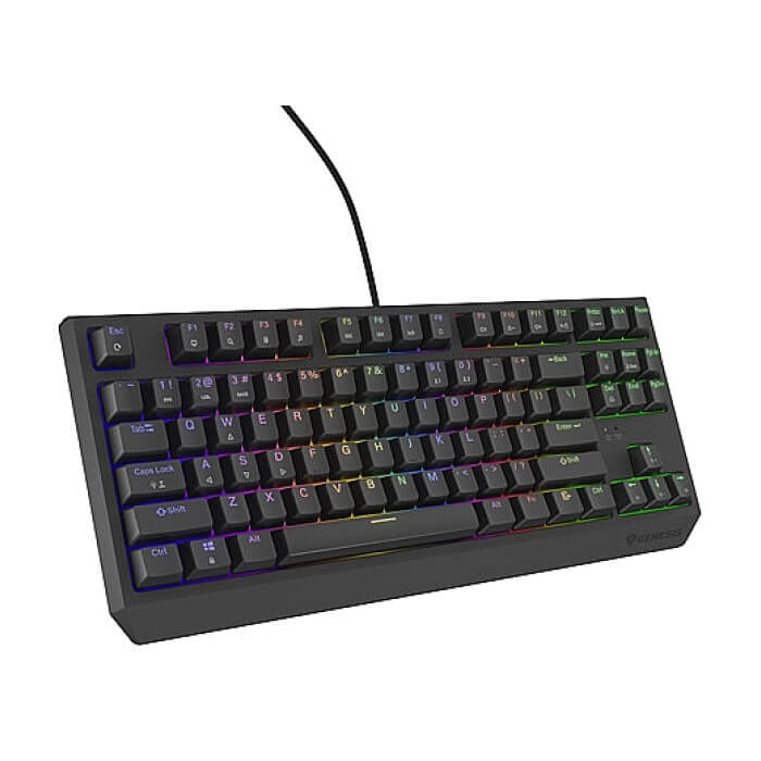 Genesis Gaming Keyboard Thor 230 TKL US RGB Mechanical Outemu Brown Black Hot Swap (тъмнейл - 4)