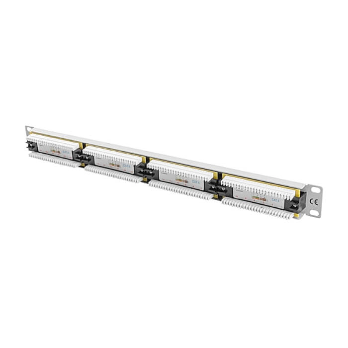 Lanberg patch panel 24 port 1U CAT.6, grey ID 62842 (тъмнейл - 5)
