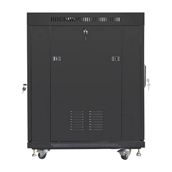 Lanberg rack cabinet 19" free-standing 15U/600x800 (flat pack) with glass door lcd black v2 ID 87200 (тъмнейл - 2)