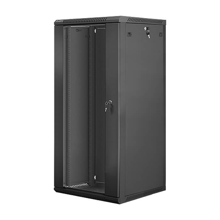 Lanberg rack cabinet 19” wall-mount 27U / 600x600 for self-assembly (flat pack), black ID 71873 (тъмнейл - 3)