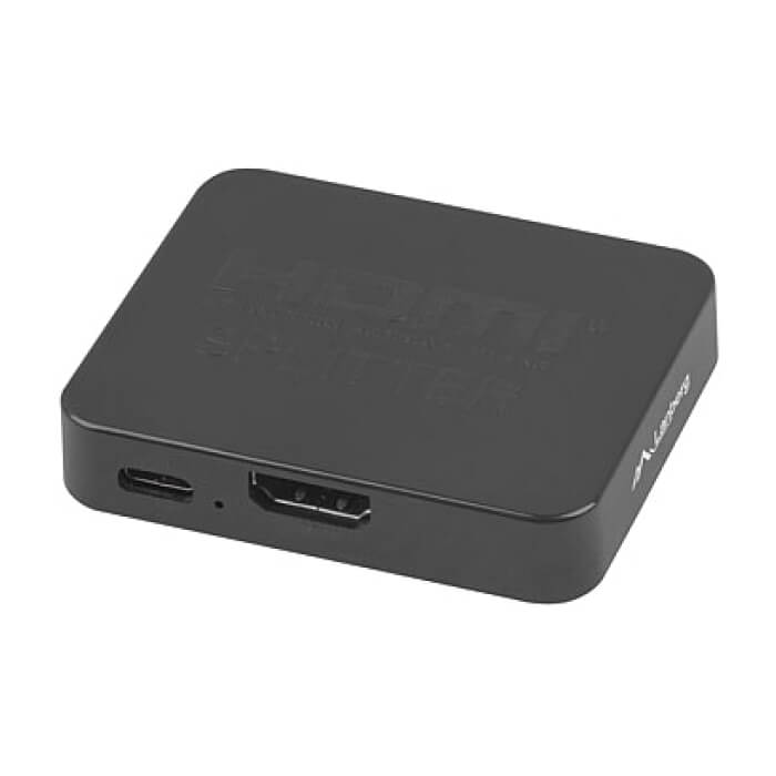 Lanberg Splitter Video HDMI->2x HDMI 4K + USB-C port, Black (тъмнейл - 4)