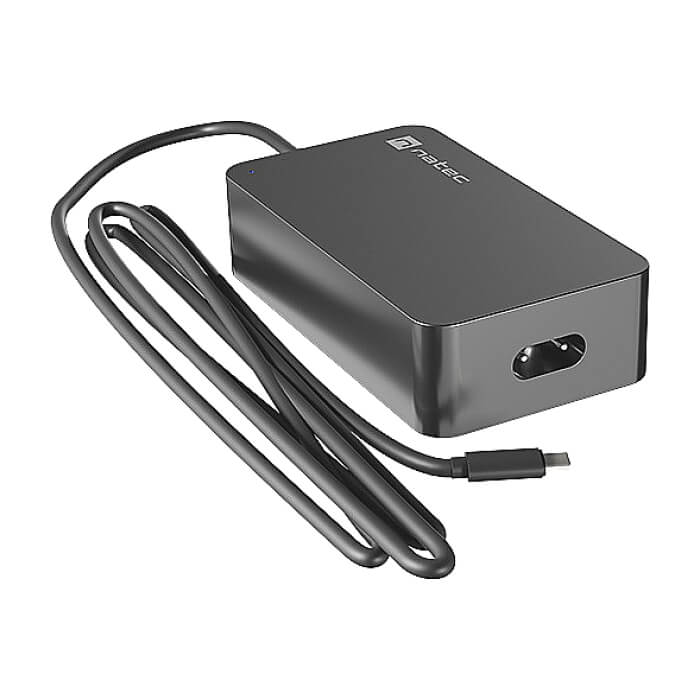 Natec Universal Laptop-Tablet-SP Charger Grayling USB-C 65W (тъмнейл - 3)