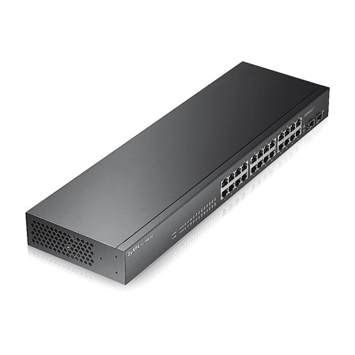 ZyXEL GS1900-24 v2, 24-port GbE L2 Smart Switch, rackmount, fanless (тъмнейл - 3)
