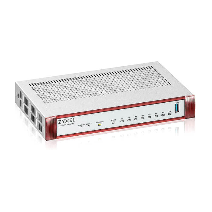 Zyxel USG FLEX 100 H, 8 Gigabit user-definable ports, 1*USB with 1 YR Gold Security Pack ID 84937 (тъмнейл - 4)