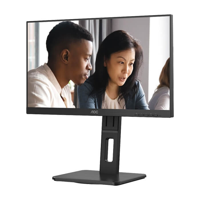 AOC 22E2UMF, 21.5" VA WLED, 1920x1080@75Hz, 4ms GtG, 250cd m/2, 3000:1, 20M:1 DCR, Adaptive Sync, FlickerFree, Low Blue Light, 2Wx2, Tilt, Height Adjust, Pivot, Swivel, D-SUB, HDMI, DP, USB hub ID 65431 (тъмнейл - 2)