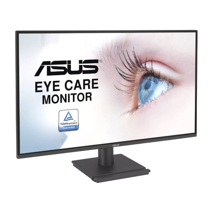 Asus VA27AQ Eye Care Monitor, 27 ", IPS, QHD, 99% sRGB, Frameless, HDMI, DisplayPort, VGA, 1ms MPRT, Stereo Speakers, Low Blue Light, Flicker Free, Wall Mountable, Black ID 93100 (тъмнейл - 4)