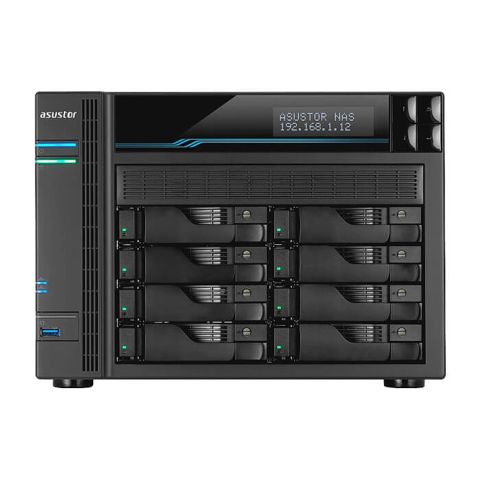 Asustor Lockerstore 8 AS6508T, 8-Bay NAS, Intel ATOM C3538 Quad-Core (Denverton 2.1GHz), 8GB DDR4 (Max 32 GB) , 10 GbE x 2, 2.5 GbE x 2, USB 3.2 Gen-1 x 2, 8 x 2.5” / 3.5” SATA на супер цена