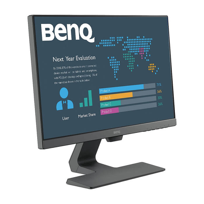 BenQ BL2283, 21.5'' IPS LED, 5ms, 1920x1080 FHD, Stylish Eye Care Monitor, 72% NTSC, Flicker-free, B.I., LBL, 1000:1, DCR 20M:1, 8 bit, 250cd/m2, HDMI x2, VGA, Audio Line In, Speakers, Tilt, Slim Bezel Design, Black ID 65348 (тъмнейл - 4)