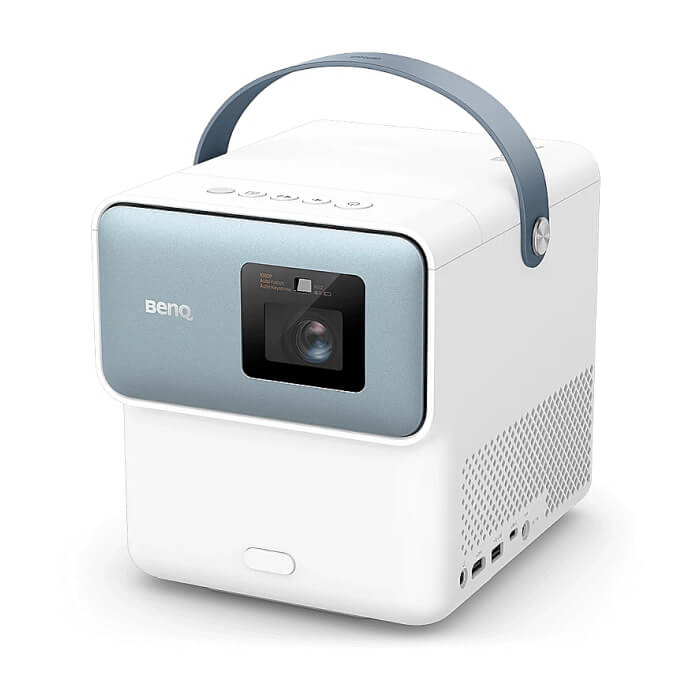 BenQ GP100 DLP, Portable, Home Entertainment Luxury, Android TV, 1000 AL, 1080p, LED, TR 1.2, Auto Focus, Auto 2D Keystone, Contrast Ratio (FOFO) 100,000:1, 20W treVolo Chamber spe ID 76898 (тъмнейл - 2)