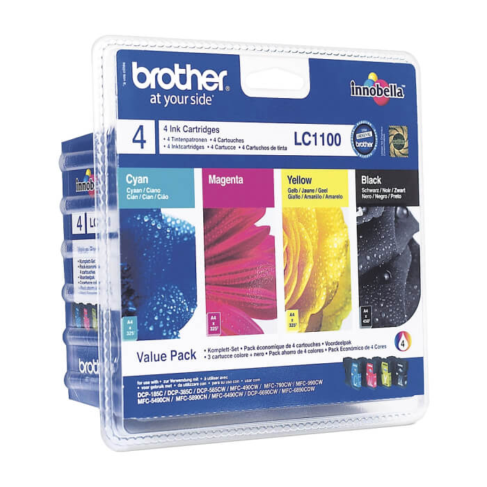 Brother LC-1100BK/C/M/Y VALUE BP Ink Cartridge Standard Set ID 69945 на супер цена