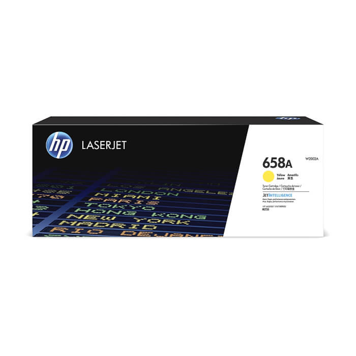 HP 658A Yellow LaserJet Toner Cartridge ID 68662