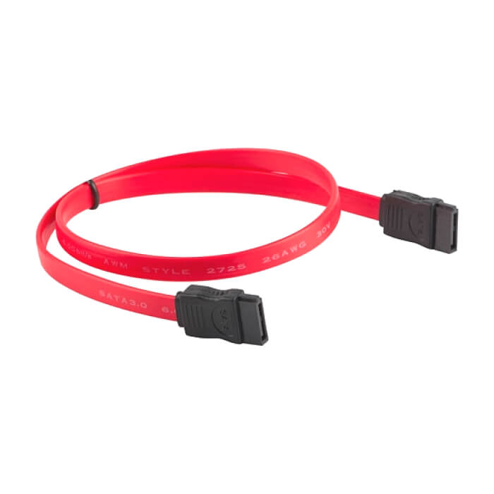 Кабел - Lanberg SATA DATA III (6GB/S) F/F cable 30cm, red ID 72709