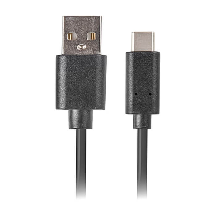 Кабел - Lanberg USB-C(M) -> USB-A (M) 2.0 cable 3m, black ID 72622