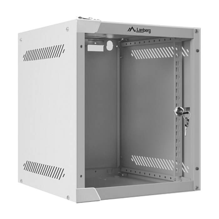 Lanberg rack cabinet 10” wall-mount 6U / 280x310 for self-assembly (flat pack), grey ID 71859 (тъмнейл - 2)