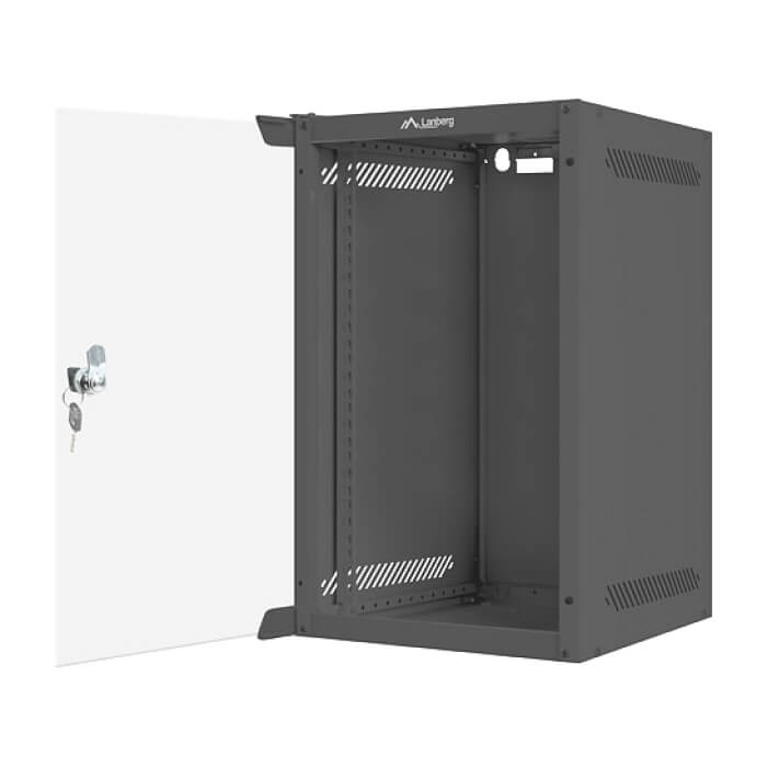 Lanberg rack cabinet 10” wall-mount 9U / 280x310 for self-assembly (flat pack), black ID 71856 (тъмнейл - 5)