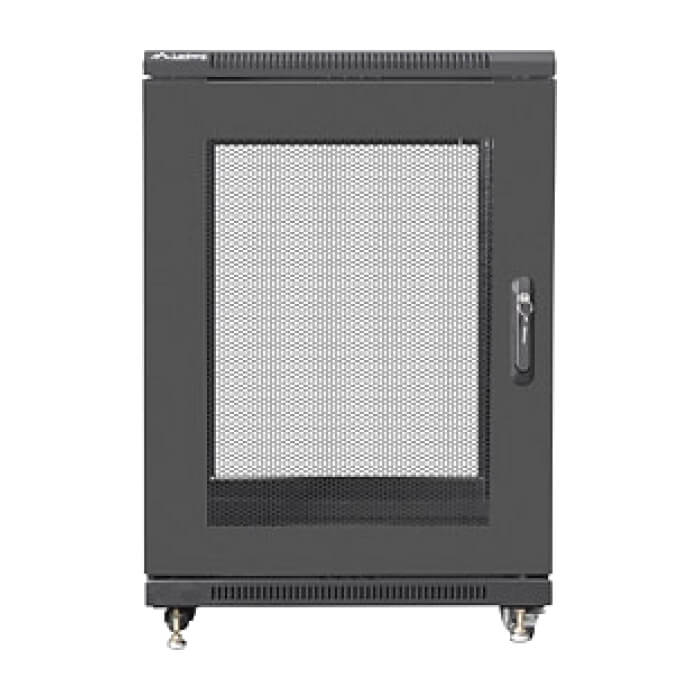 Lanberg rack cabinet 19" free-standing 15U/600x800 (flat pack) with mesh door black ID 87198 (тъмнейл - 5)