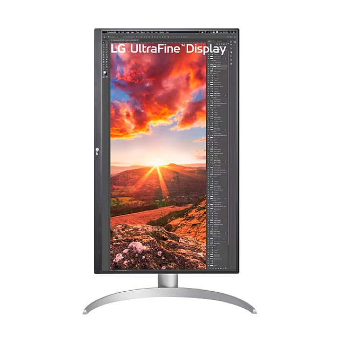 LG 27UP850K-W, 27" UltraFine UHD, IPS 4K , 5ms, 1200:1, 400cd/m2, 3840 x 2160, DCI-P3 95%, HDR 400, HDMI, USB-C, PD- 96 W, DisplayPort, Reader mode, Dynamic Action Sync, Tilt, Height (Range), Swivel, Speacers 2x5W, LG Switch, Black ID 85253 (тъмнейл - 5)