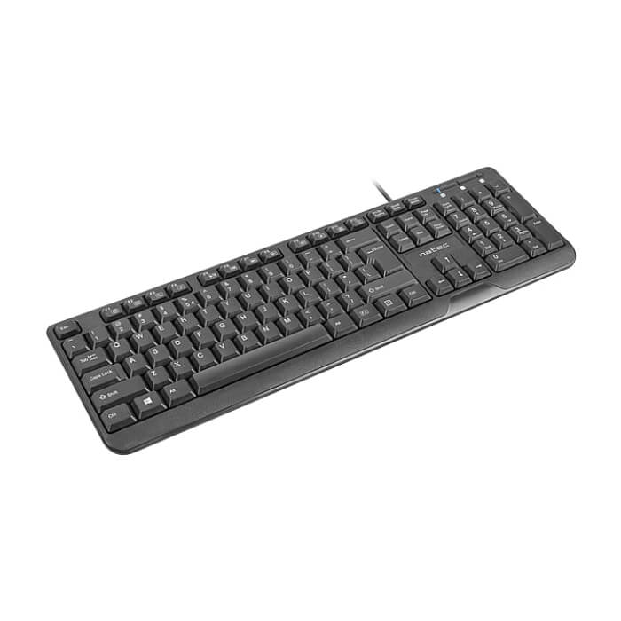 Natec Keyboard Trout US Layout Slim, Black (тъмнейл - 2)