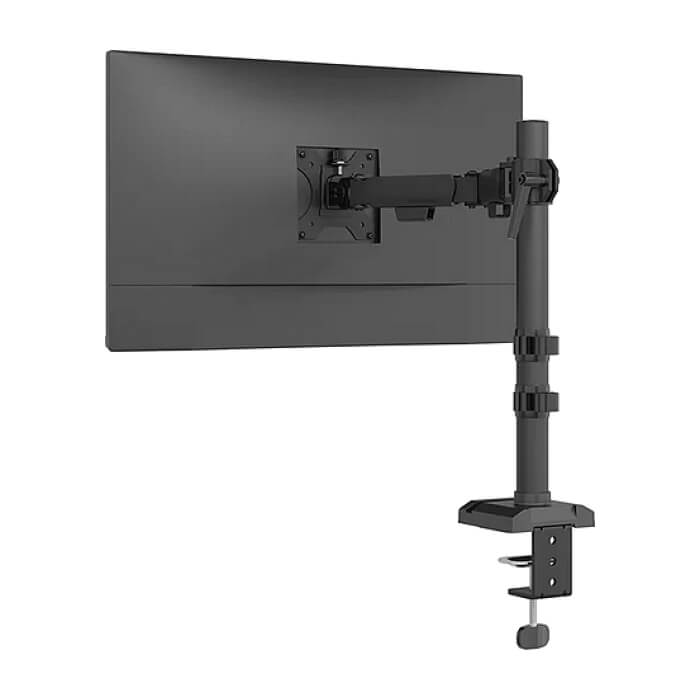 Neomounts Nero Single Flat Screen Desk Mount (phone holder+Quick-fix clamp/grommet) ID 86702 (тъмнейл - 4)