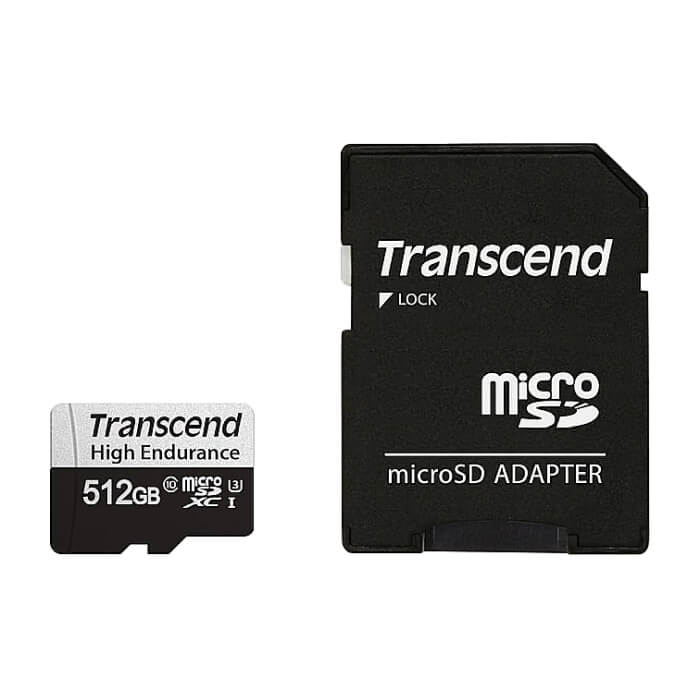 Transcend 512GB microSD w/ adapter UHS-I U3, High Endurance ID 84549 на супер цена