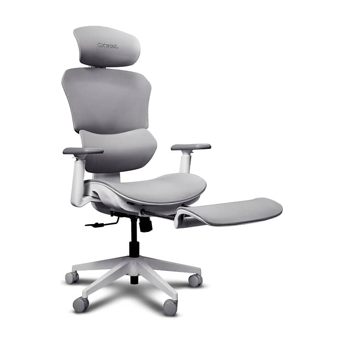 TRUST GXT725W Rivara Ergonomic Mesh Gaming Chair White (тъмнейл - 4)