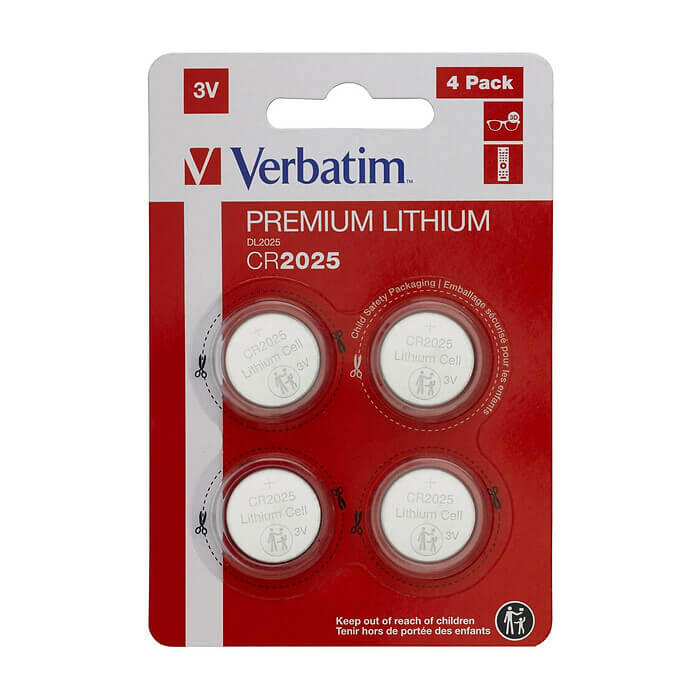 Verbatim LITHIUM BATTERY CR2025 3V 4 PACK на супер цена