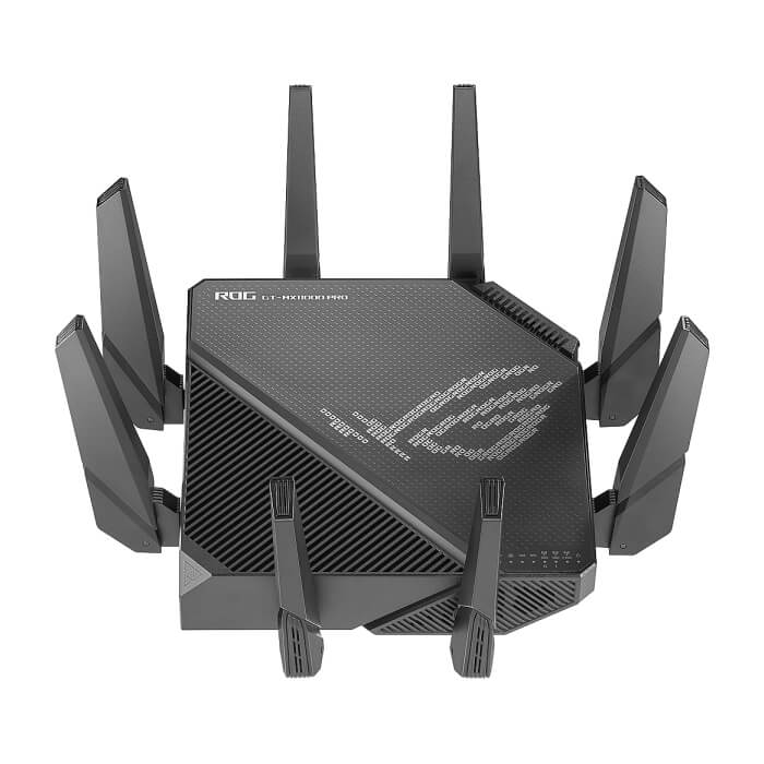 Asus Gaming Wireless Router,ROG Rapture GT-AX11000 Pro, AX11000, Tri-Band, Quad-Core 2.0GHz CPU, 256MB/1GB Flash/RAM, 10G port, AiProtection Pro, Adaptive QoS, VPN Fusion, IPTV, OF (тъмнейл - 2)