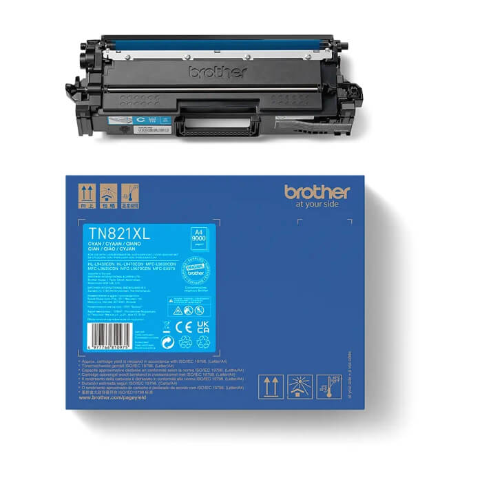 Brother TN-821XLC Cyan Toner Cartridge High Yield ID 69193 (тъмнейл - 3)