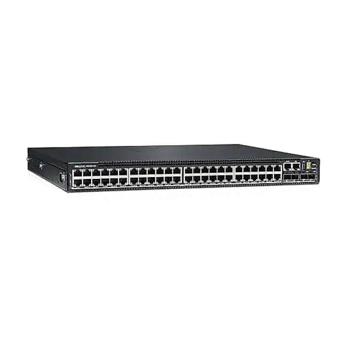 Dell EMC PowerSwitch N3248X-ON, 48x1/2.5/5/10G RJ-45, 4x25G SFP28, 2x100G QSFP28, 1xAC PSU, IO/PS, OS6, Lifetime Limited Hardware Warranty на супер цена