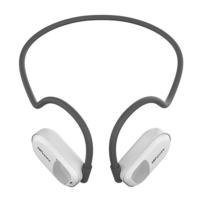 HiFuture FutureMate Grey White, Open Ear Comfort, Bluetooth 5.3, Dual Mics ENC Calling System, Playtime up to 8 Hours, IPX5 Waterproof, Extra Bass Boost ID 94739 (тъмнейл - 4)