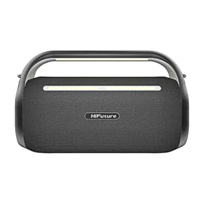 HiFuture MusicBox100 Black, 20W Output, Karaoke Enable, Two Wireless Microphone, 4000mAh Battery (Support Power Bank), RGB Lighting, Pair to Play (TWS Mode), Bluetooth 5.3 ID 94752 на супер цена