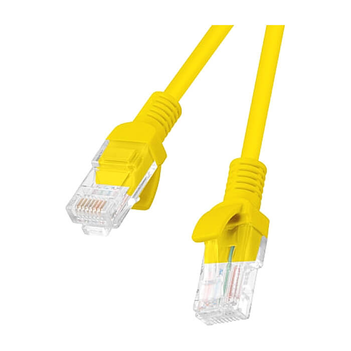 Кабел - Lanberg patch cord CAT.5E 2m, yellow ID 72264 на супер цена