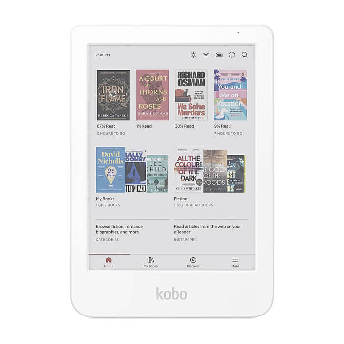 Kobo Clara Colour e-Book Reader, E Ink Kaleido touch screen 6 inch colour, 1448 x 1072 pixels, 16 GB, 1000 MHz/512 MB, 1 x USB C, Greutate 0.172 kg, Wireless Da, Comfort Light, 12 ID 92691 на супер цена