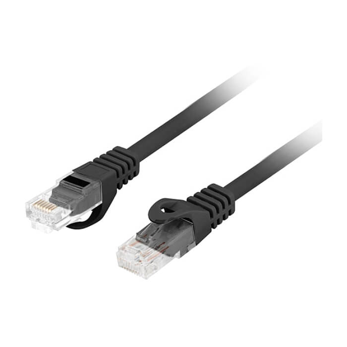 Lanberg patchcord CAT.6 utp lszh cu 1m black fluke passed ID 87233 (тъмнейл - 3)