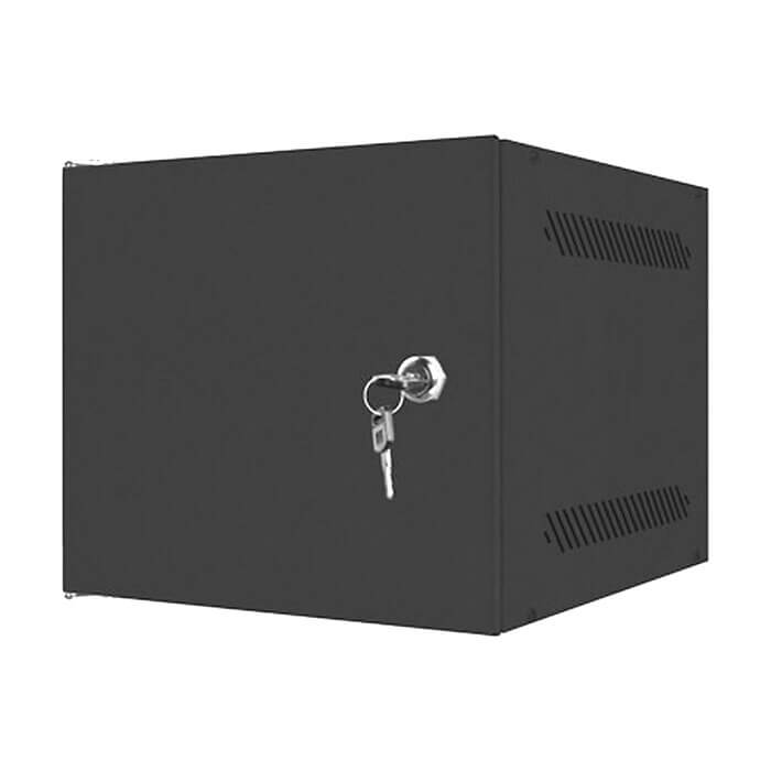 Lanberg rack cabinet 10" wall-mount 6U / 280x310 for self-assembly with metal door (flat pack), black ID 71861 (тъмнейл - 2)