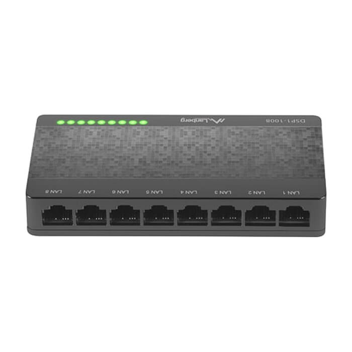 Lanberg switch DSP1-1008 8-port, 1GB/s (тъмнейл - 2)