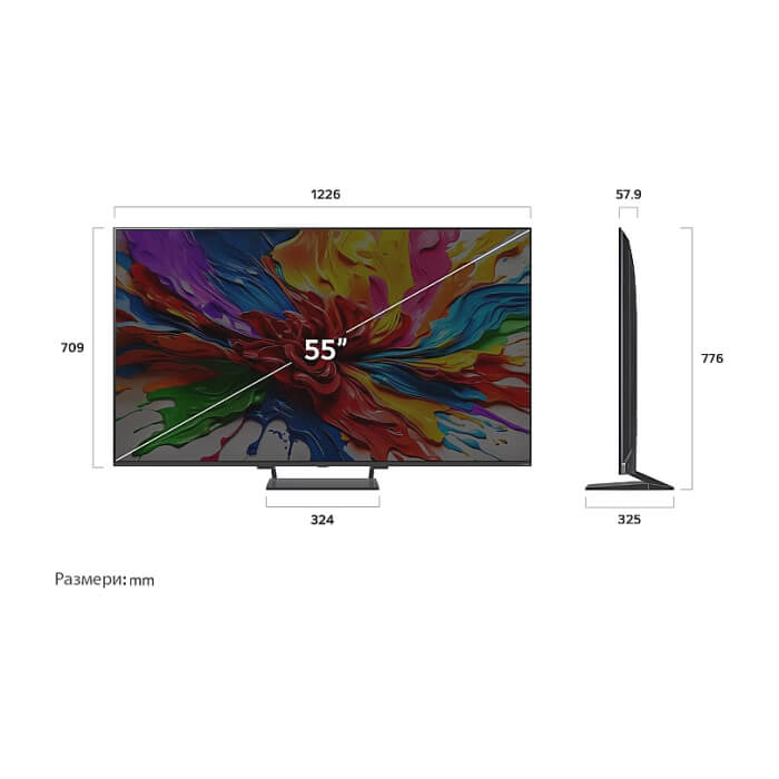 LG 55QNED93A6A, 55" 4K HDR Smart QNED TV MiniLED, 3840x2160, 120Hz Native (VRR 165Hz), DVB-T2/C/S2, AI Alpha 8, HDR 10 PRO, webOS 24, ThinQ AI, WiFi, FreeSync Compatible, VRR, ID 93428 (тъмнейл - 4)