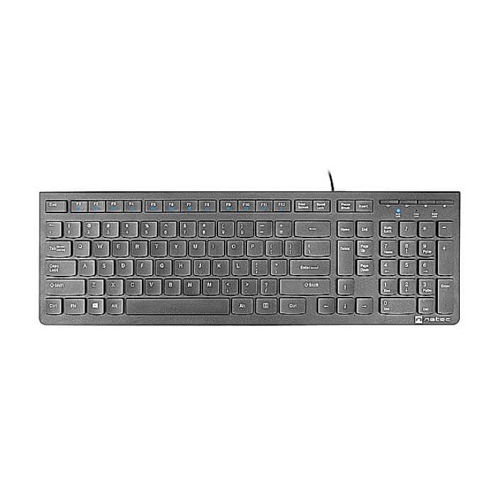 Natec Keyboard Discus 2 SLIM US Layout Black (тъмнейл - 4)