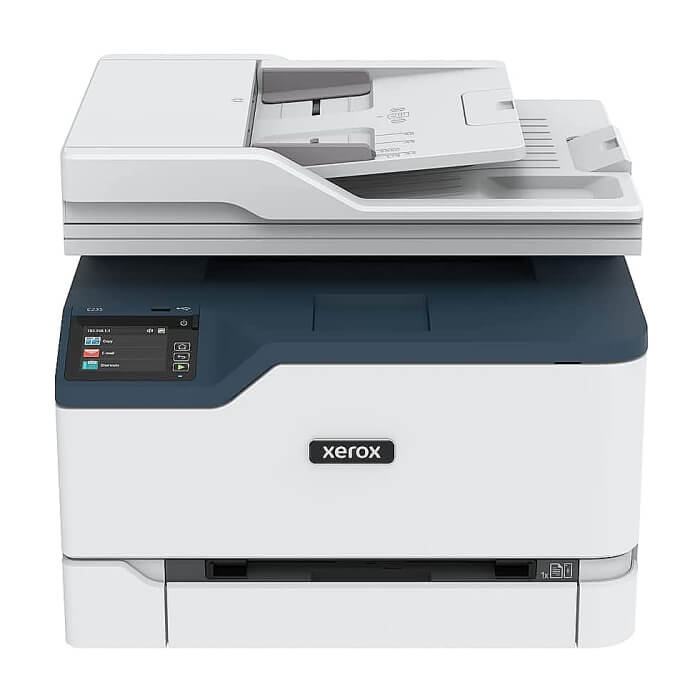 Xerox C235 A4 multifunction printer 22ppm. Duplex, network, wifi, USB, 2.4" colour touch screen, 250 sheet paper tray ID 67255 на супер цена от GT Computers Xerox C235 A4 multifunction printer 22ppm. Duplex, network, wifi, USB, 2.4" colour touch screen, 250 sheet paper tray ID 67255 на супер цена