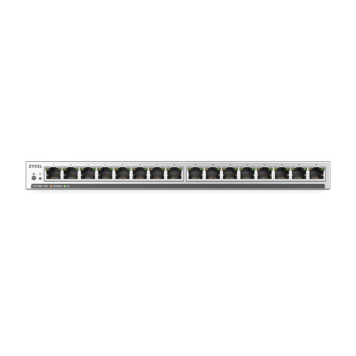 ZyXEL GS1100-16ES Slimline Unmanaged + 16 port Gigabit - Unmanaged + Switch на супер цена от GT Computers ZyXEL GS1100-16ES Slimline Unmanaged + 16 port Gigabit - Unmanaged + Switch на супер цена