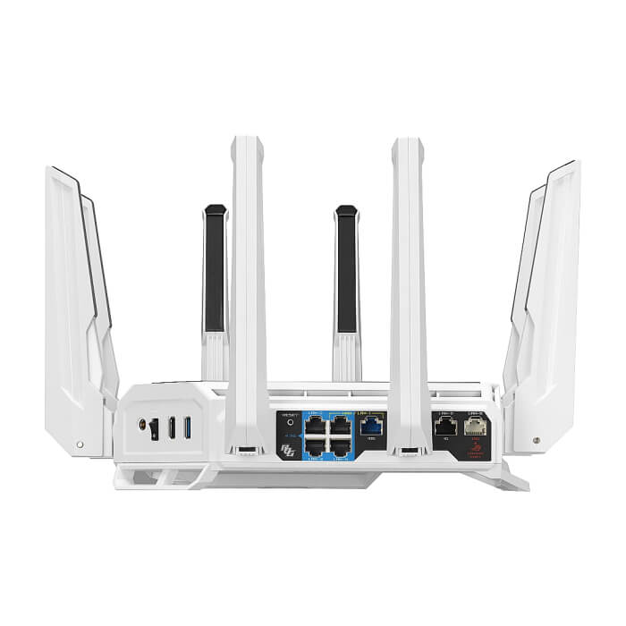 Asus Gaming Rapture GT-BE19000AI, BE19000, Tri-band Gaming Router, WiFi 7, 802.11be, up to 3,500 sq. ft. & 200+ devices, Triple Level Security, Support AiMesh Whole Home Mesh W (тъмнейл - 5)