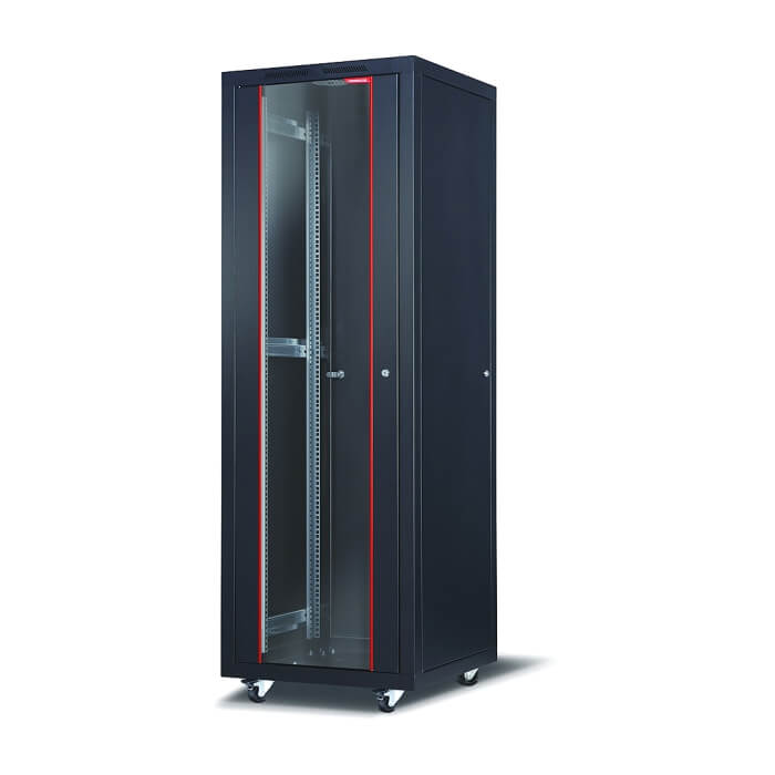 Formrack 19" Free standing rack 36U 800/1000mm, height: 1831 mm, loading capacity: 600 kg, front tempered glass door, openable locking sides and back (does not include castor/feet group) ID 71932 на супер цена