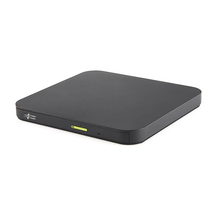 Hitachi-LG GP96YB70 Slimmest External DVD-RW, Super Multi, Lightest, Android Connectivity, Win 10 & MAC OS Compatible, Black (тъмнейл - 3)