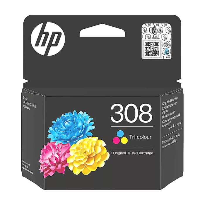 HP 308 Tri-Color Original Ink Cartridge ID 96480 на супер цена