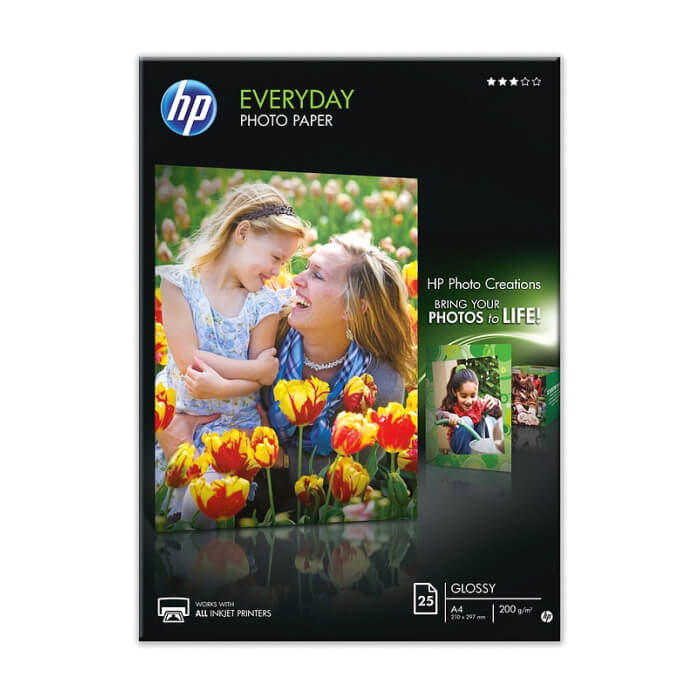 HP Everyday Glossy Photo Paper-25 sht/A4/210 x 297 mm ID 70826 на супер цена