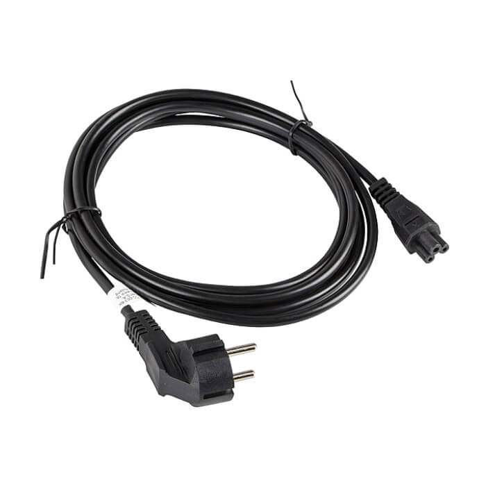 Кабел - Lanberg CEE 7/7 (MICKEY) -> IEC 320 C5 power cord 3m VDE, black ID 72488 (тъмнейл - 3)