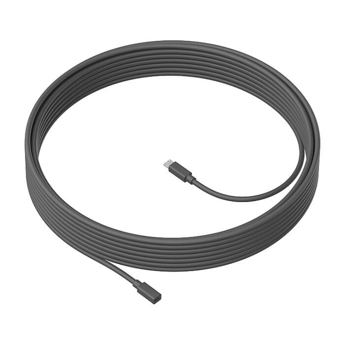 Кабел - Logitech MeetUp Mic Extension Cable 10m, Graphite ID 72125 на супер цена