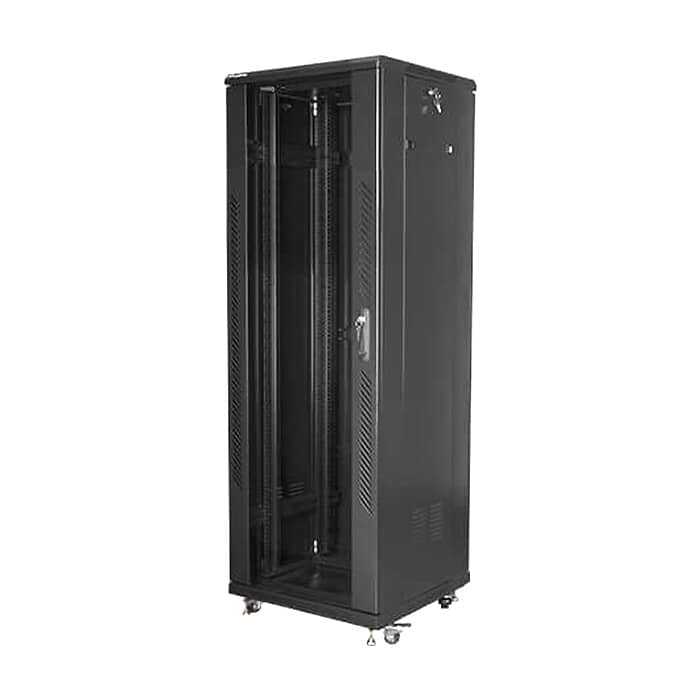Lanberg rack cabinet 19" free-standing 37U / 600x600 self-assembly flat pack, black ID 71921 (тъмнейл - 3)