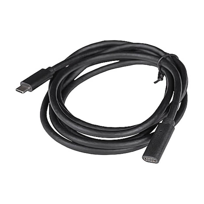 Lanberg USB-C M/F 3.1 cable 1.5m, Black ID 96722 (тъмнейл - 3)