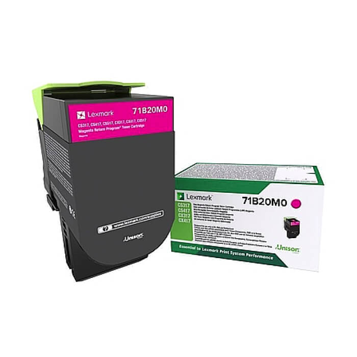 Lexmark 71B20M0 CS/CX317, 417, 517 Magenta Return Programme 2.3K Toner Cartridge ID 68320 на супер цена